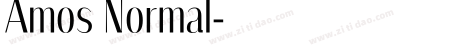 Amos Normal字体转换